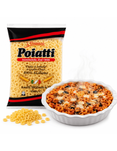 Anelli Siciliani n.33 au blé 100% sicilien – Poiatti