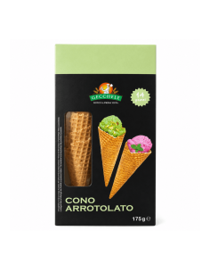 Gecchele Cornet roulé – Gaufrette pour glace dessert