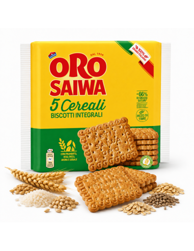 Oro Saiwa vollkornkekse, Biscuits italiens aux cinq céréales