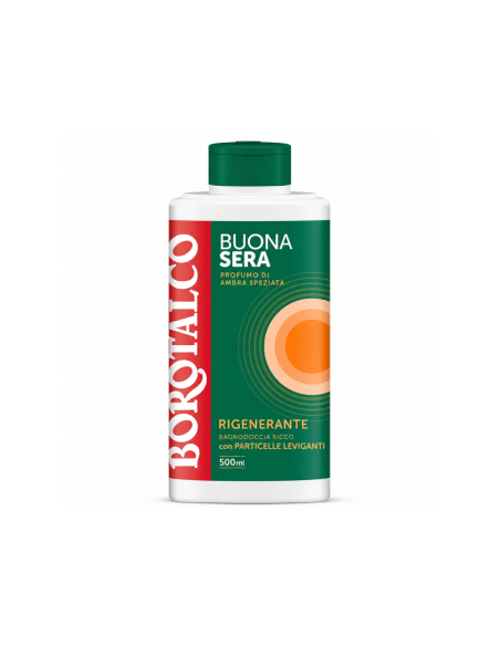 Borotalco BuonaSera Bagnodoccia Rigenerante Profumo di Ambra speziata - 500 ml