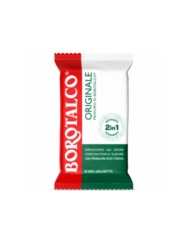 Borotalco Salviette Deo Originale - 12 pz