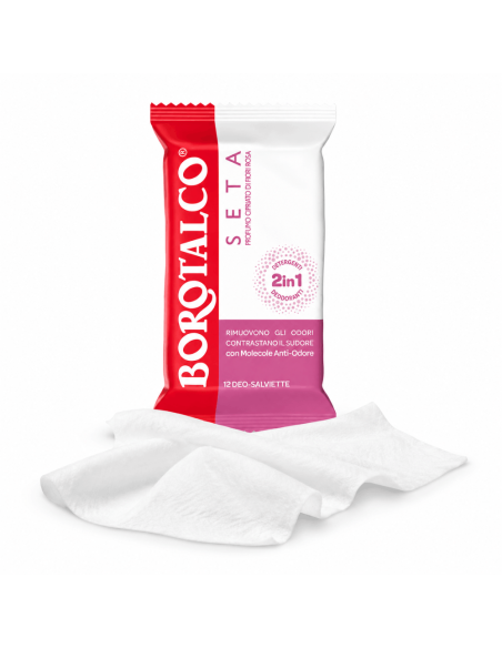 Borotalco Deo Seta Cleansing and Deodorant Wipes