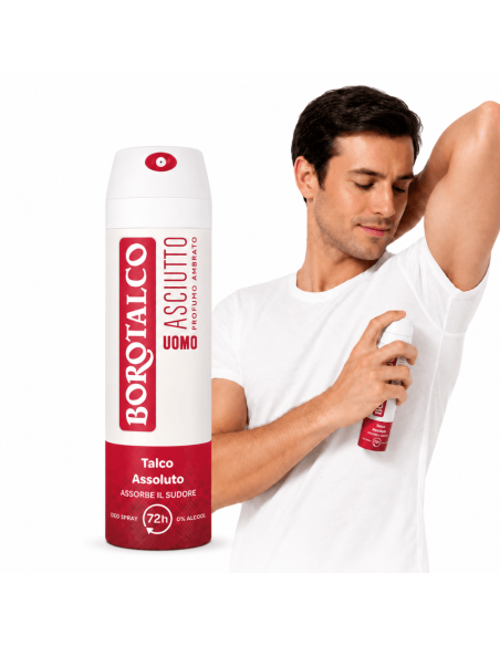Borotalco Men's Dry Deodorant Spray with Absolute Talc