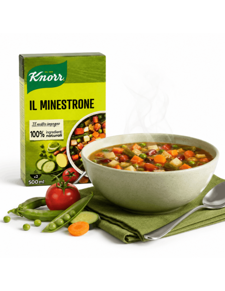 Knorr Minestrone di Verdure Pronto - Pratico e Vegano