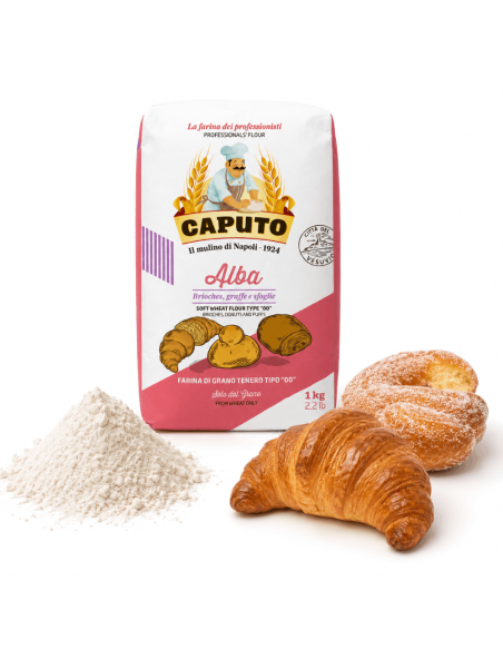 Farine italienne Caputo Alba type 00 pour pâtisserie