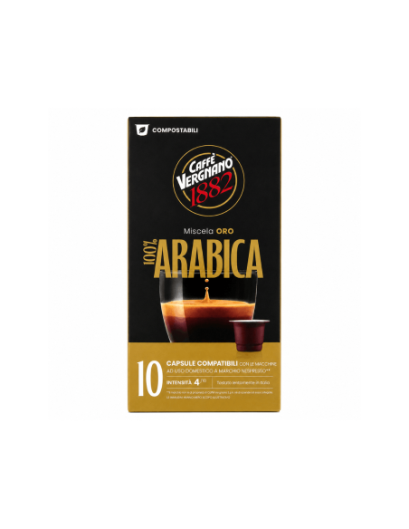 Caffè Vergnano 1882 Miscela Oro 100% Arabica Nespresso - 10 caps