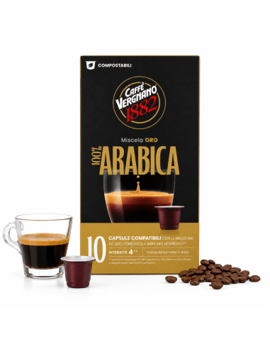 Caffè Vergnano Gold Blend Arabica Espresso Capsules