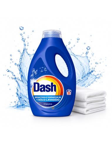 Dash Detersivo Liquido per Lavatrice 23 Lavaggi
