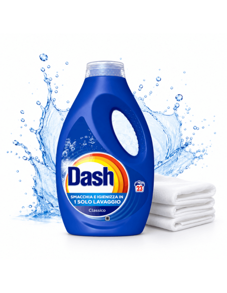 Dash Detersivo Liquido per Lavatrice 23 Lavaggi