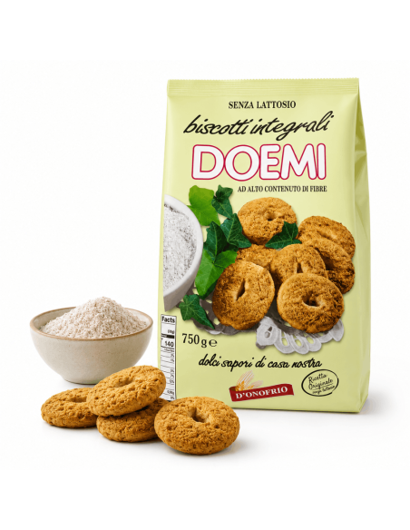 Doemi Biscotti Integrali per Colazione e Snack