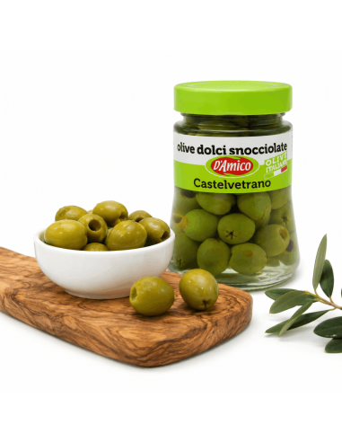D'Amico Olive Dolci Snocciolate Castelvetrano