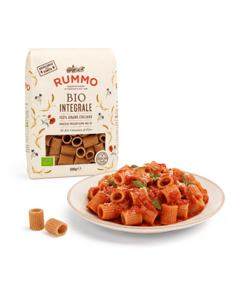 Rummo 51 Bio-Vollkorn Mezzi Rigatoni 500g