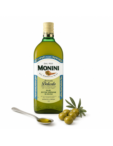 Monini Delicate Extra Virgin Olive Oil for Mild Flavor