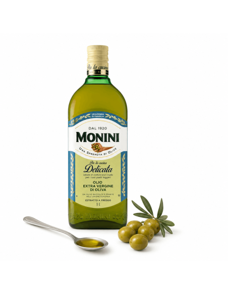 Monini Delicate Extra Virgin Olive Oil for Mild Flavor