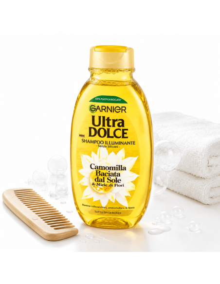 Shampoo Garnier Ultra Dolce Luminosità e Morbidezza per Capelli Chiari