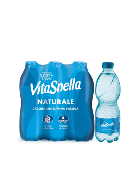 Acqua Vitasnella Oligominerale Naturale - 6 x 50 cl