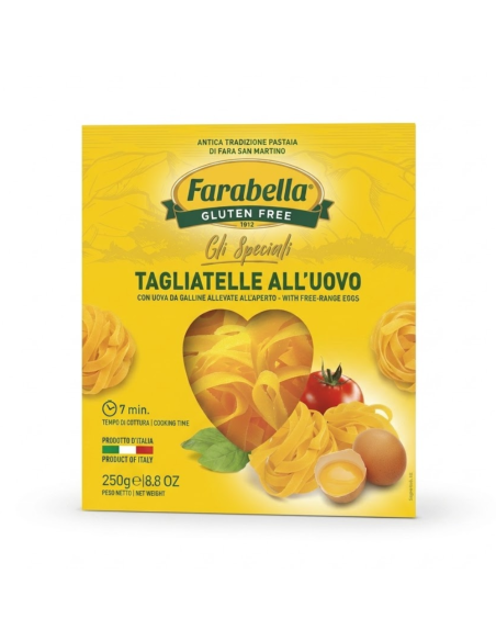 Farabella Tagliatelle sans gluten aux œufs, pâtes italiennes