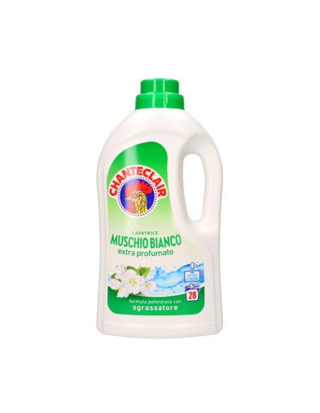 Chanteclair Waschmaschine Weißer Moschus 28 Waschgänge - 1260 ml - Kostenloser Versand nach Europa und Großbritannien