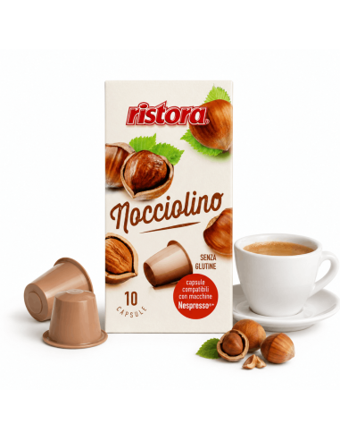 Ristora Nocciolino voor Nespresso - Heerlijke Hazelnoot Cappuccino