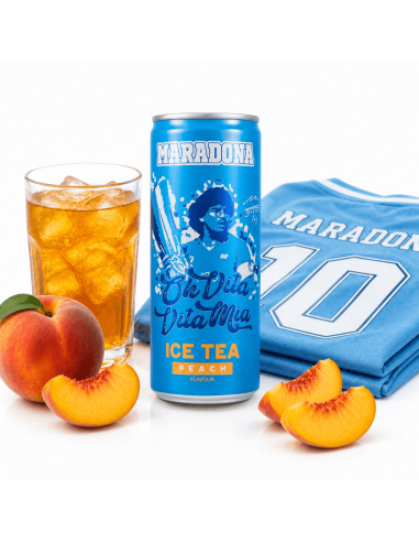 Vitamizu Peach Iced Tea Tribute to Maradona