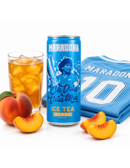 Vitamizu Peach Iced Tea Tribute to Maradona