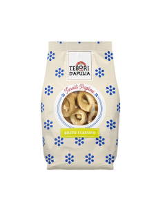 Tesori D'Apulia Apulische Taralli mit Fenchel - 300 gr - Kostenloser Versand nach Europa und Großbritannien