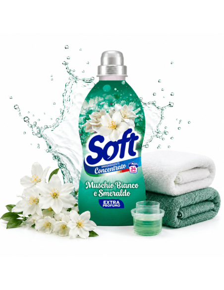 Soft Weißer Moschus & Smaragd Weichspüler Konzentrat