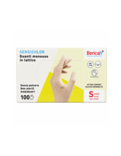 Bericah Sensichlor Guanti monouso in Lattice taglia S - 100 pz