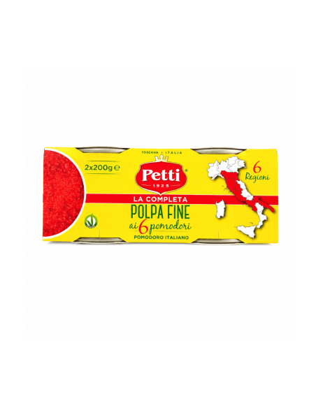 Petti La Completa Polpa Fine ai 6 Pomodori - 2 x 200 gr