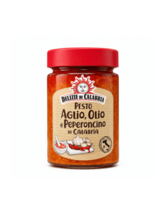 Delizie di Calabria Pesto Aglio, Olio e Peperoncino di Calabria - 190 gr