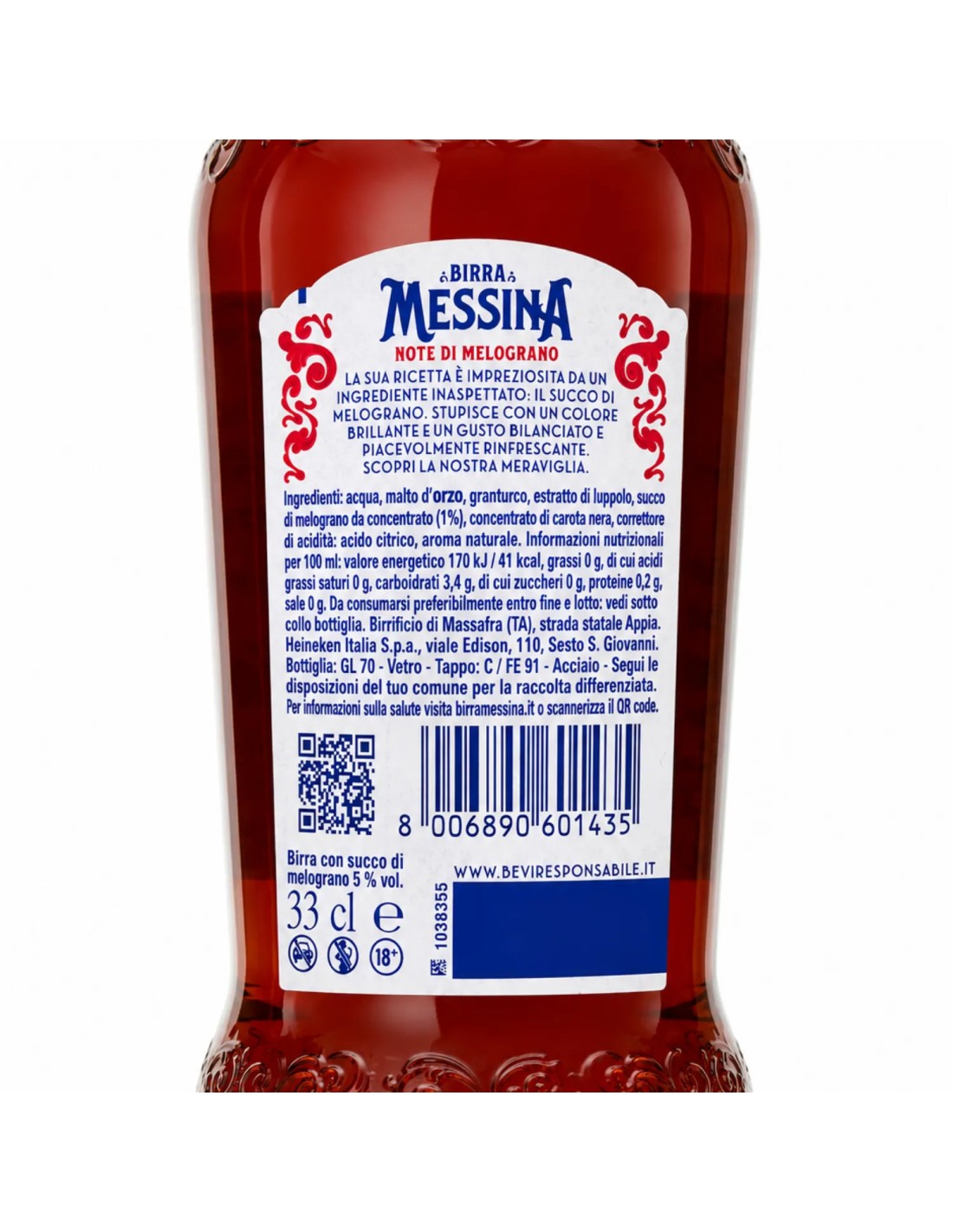 Birra Messina Note di Melograno | Lager mit Granatapfel