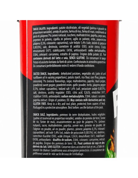 Crik Crok Plus Jalapeño Chips in Koker uit Italië