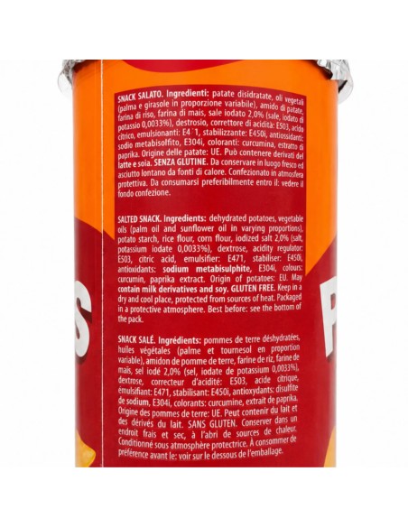 Crik Crok Plus Patatine Original, ingredienti e informazioni sulla confezione