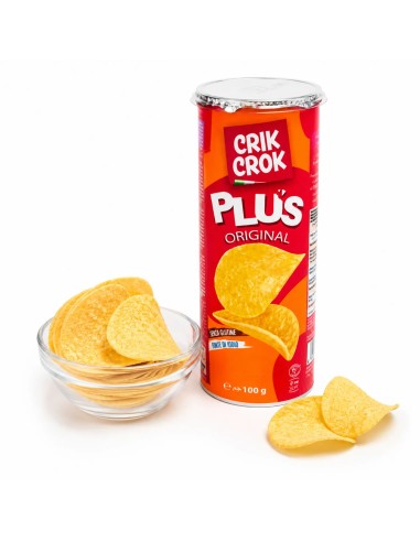 Crik Crok Plus Patatine Original in tubo con patatine croccanti