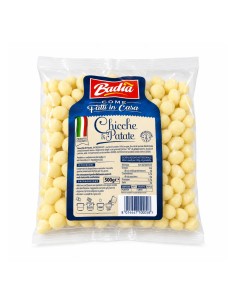 Badia Chicche di Patate confezione da 500 g su sfondo bianco