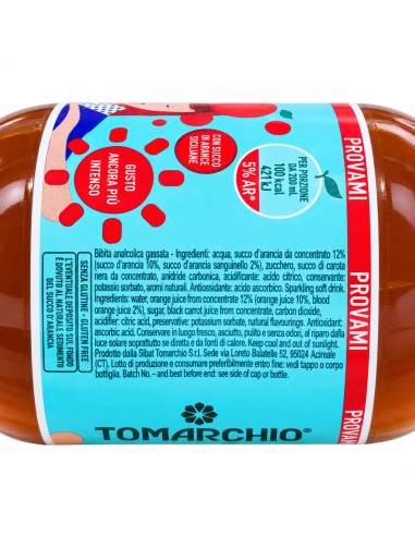 Tomarchio La Rossa zijetiket met ingrediënten