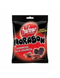 Dufour Morabon Zoethout Gummies 150 g voorkant verpakking