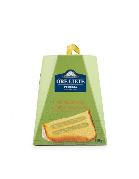Ore Liete Mini Pandoro with pistachio cream, front of 100 g pack