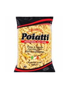 Poiatti Rotolini n.64 pasta corta di semola di grano duro, confezione frontale