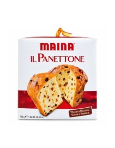 Maina Il Panettone 750 g front packaging with classic panettone