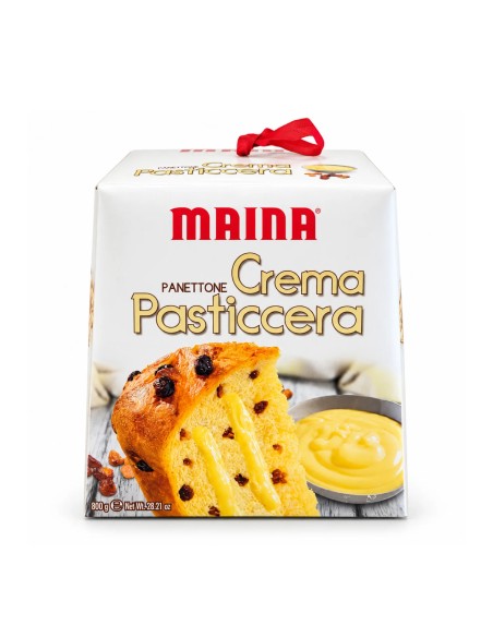 Maina Panettone Crema Pasticcera front packaging
