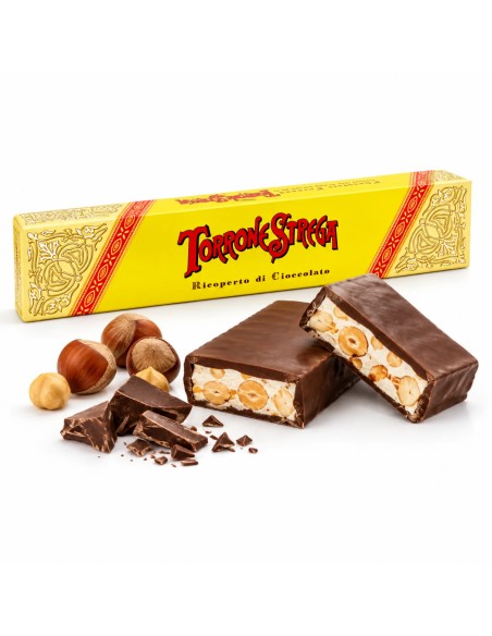 Strega Alberti Torrone mit Haselnüssen und Zartbitterschokolade