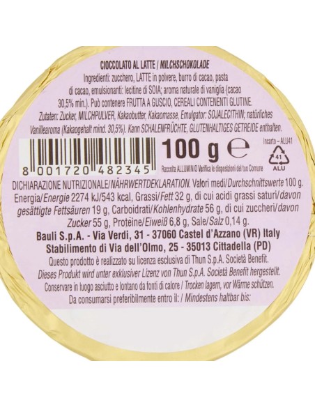 Ange en chocolat Bauli & Thun - 100 g - Livraison gratuite en EUROPE et au Royaume-Uni