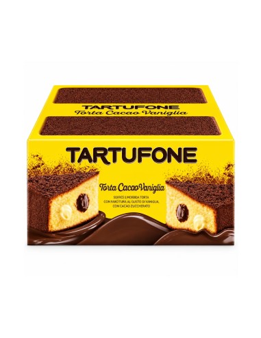 Motta Tartufone Chocolate and Vanilla Cake - 450 gr - Free shipping delivered to EUROPE and UK