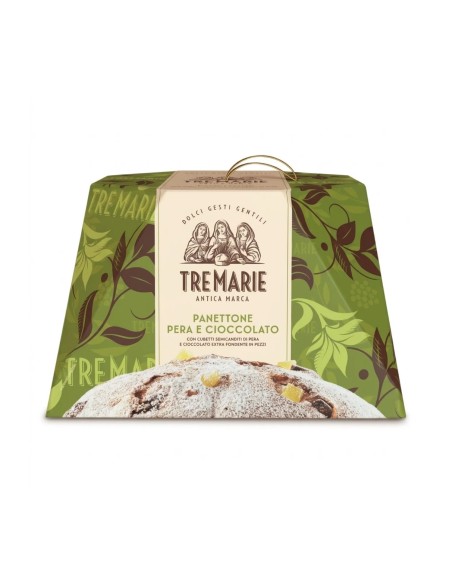Tre Marie Panettone Pear and Chocolate - 930 g - Free shipping delivered to EUROPE and UK