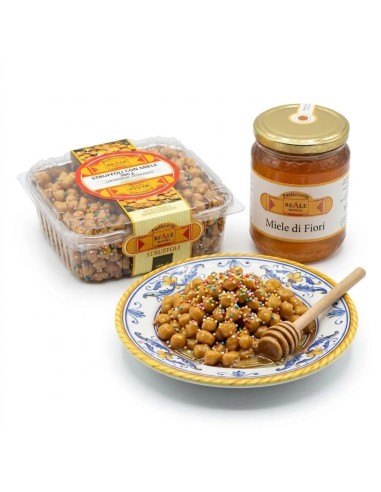 Reale Struffoli with honey - 300 gr - Free shipping delivered to EUROPE and UK