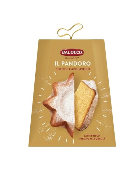 Balocco Pandoro - Classic Christmas Sweet Bread - 750 gr - Free shipping delivered to EUROPE and UK