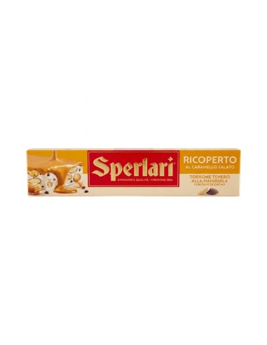 Sperlari Soft Torrone covered with salted Caramel Dorè - 200 gr - Free shipping delivered to EUROPE and UK