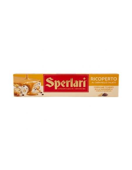 Sperlari Soft Torrone covered with salted Caramel Dorè - 200 gr - Free shipping delivered to EUROPE and UK
