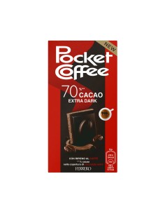 Ferrero Pocket Coffee chocoladereep 70% pure chocolade voorkant verpakking